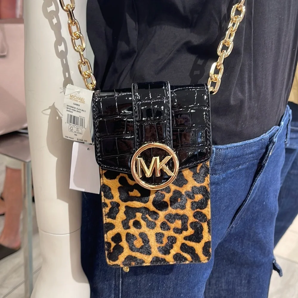 Michael Kors Carmen Small NS Phone XBODY HairCalf
Black Multi - Picture 14 of 16